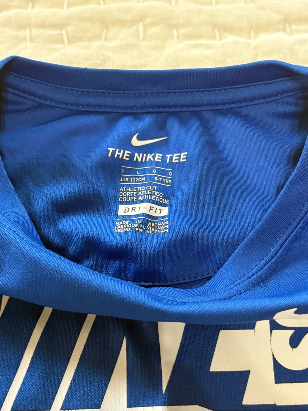 Boys Nike Royal Blue Short Sleeve Graphic Tee